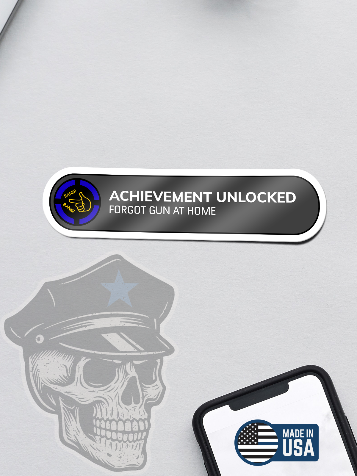 Achievement Award (Forgot Gun At Home) Sticker